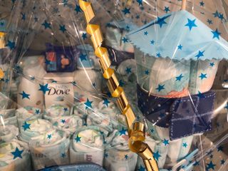 Tarta pañales Castillo