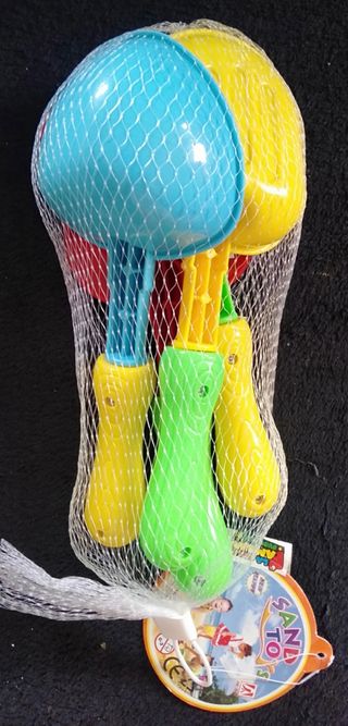 conjunto juguetes de playa