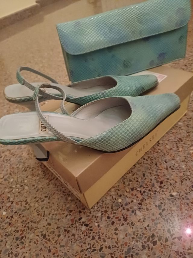 N° 36 zapatos y bolso a juego