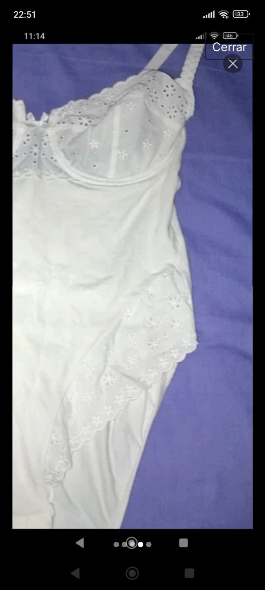 Body blanco encaje vintage SHEIN