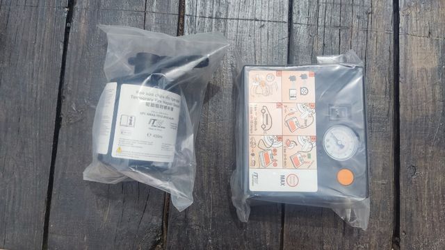 Compresor de aire con líquido anti pinchazos