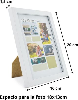 Marcos de fotos blancos. NUEVO sin usar.