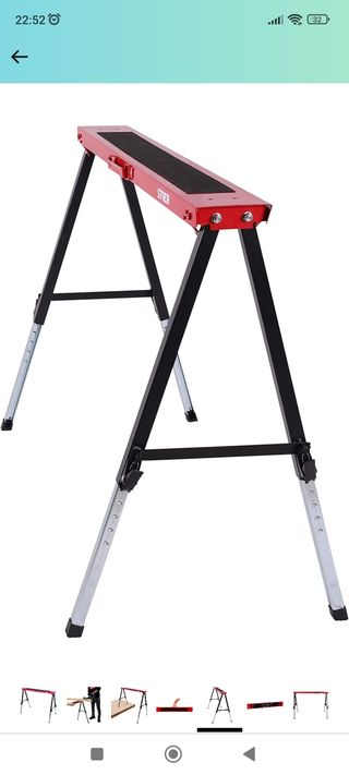 Caballete 150kg plegable y regulable