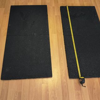 4 Losetas de caucho 1 x 0,5 metros (4).