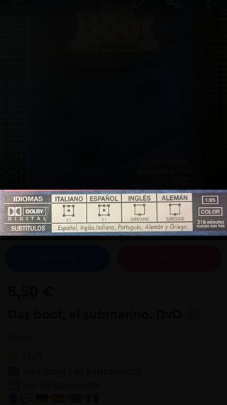 Lote 4 Películas Bélicas DVD 📀