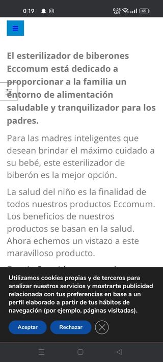 Esterilizador Biberones y calienta