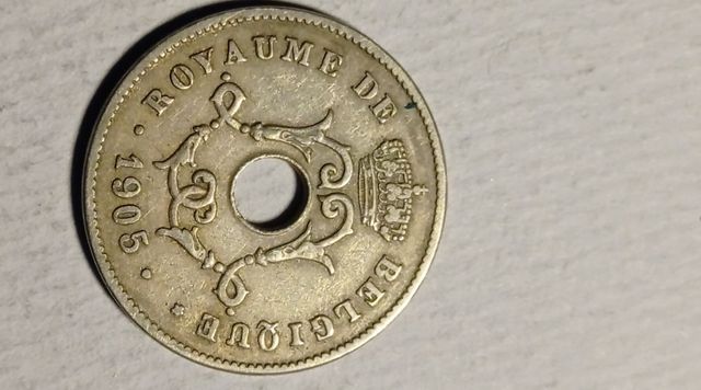 Bélgica 10 céntimos 1905 KM#52