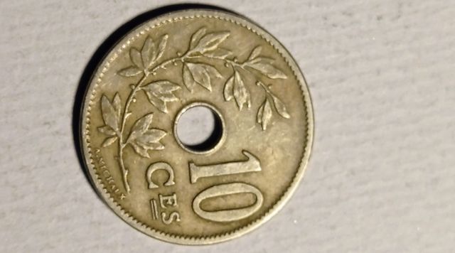 Bélgica 10 céntimos 1905 KM#52