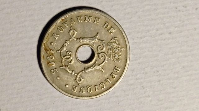 Bélgica 10 céntimos 1905 KM#52