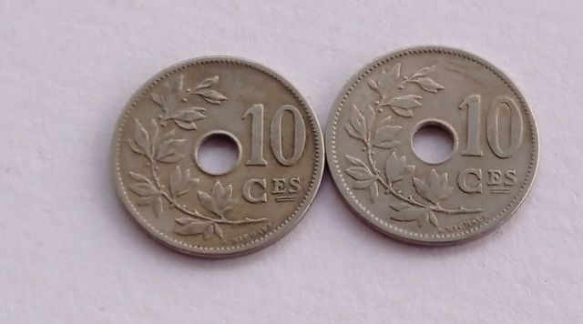 Bélgica 10 céntimos 1905 KM#52