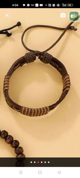 Pulseras de cuero hombre o mujer nuevas 
