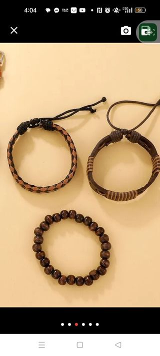 Pulseras de cuero hombre o mujer nuevas 