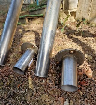 Escalera inoxidable piscina