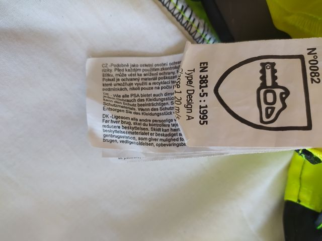 Chaqueta y pantalon Anticorte