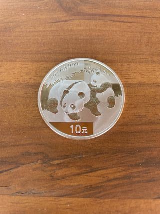 Panda Chino 2008 Moneda de plata