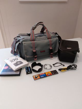 camara digital, reflex Nikon D70 mas accesorios