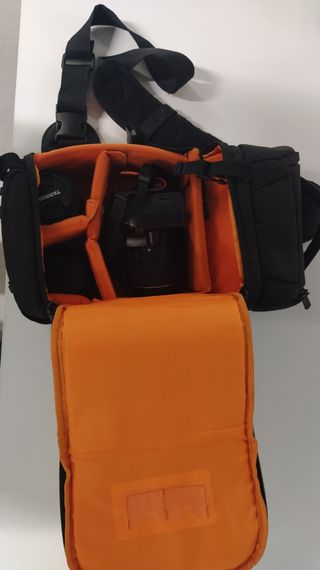 Mochila para cámaras réflex y objetivos