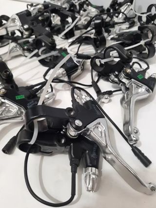 Juego manetas de freno para bicicleta eléctrica