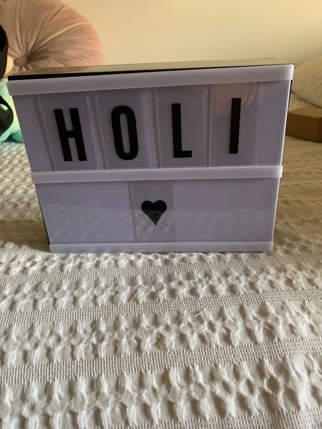 Caja de letras luminosa