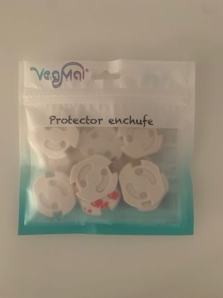 Protector enchufes blanco