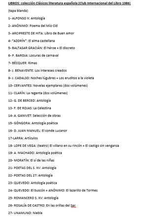 Libros clásicos literatura castellano