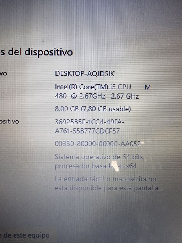 PORTATIL HP PAVILION DV6 activado