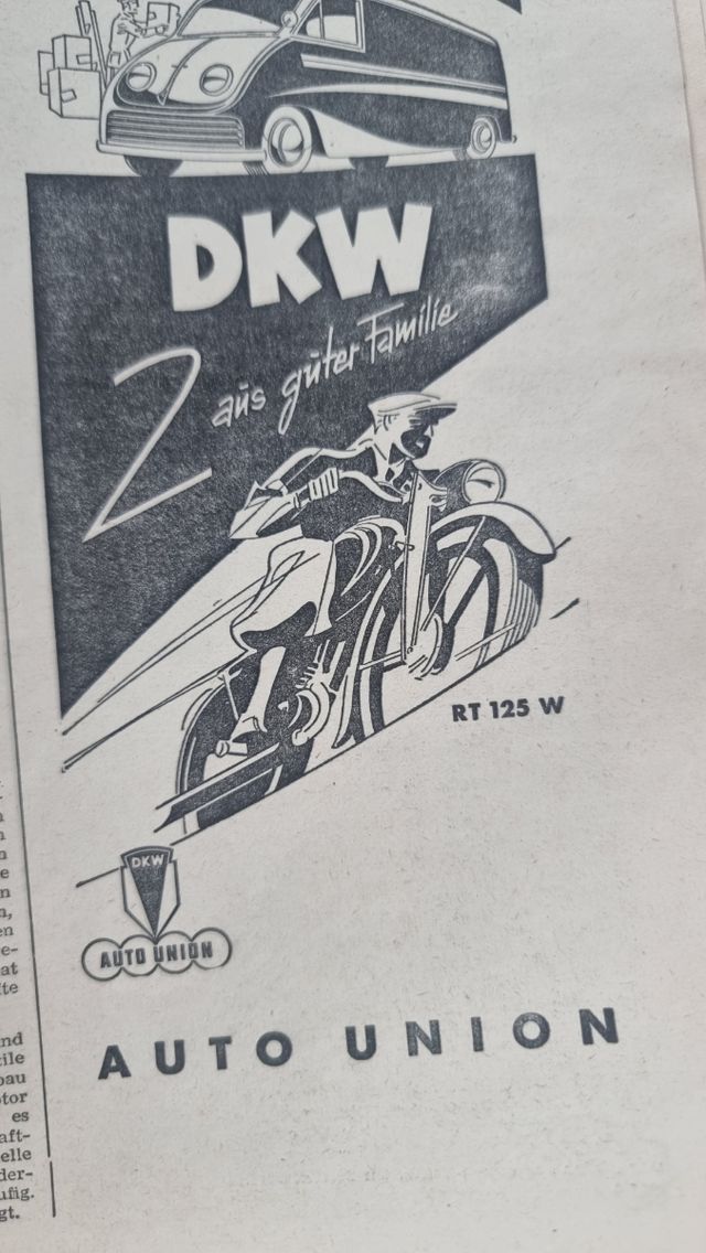 REVISTA ALEMANA 1949 presentación BMW R51/2