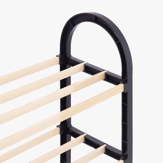 Estantería 4 estantes barras madera.