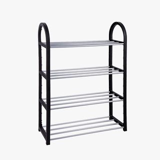 Estantería 4 estantes barras madera.