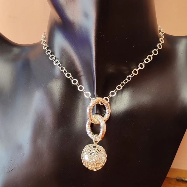 Colgante plata llamador ángeles