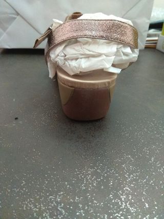 Sandalias N° 37 cobre y dorado 