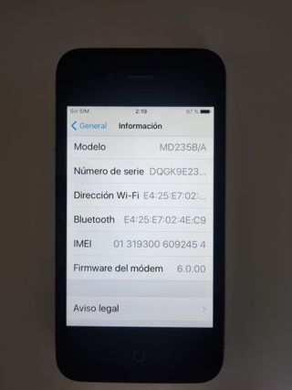 iPhone 4S 16 GB nero