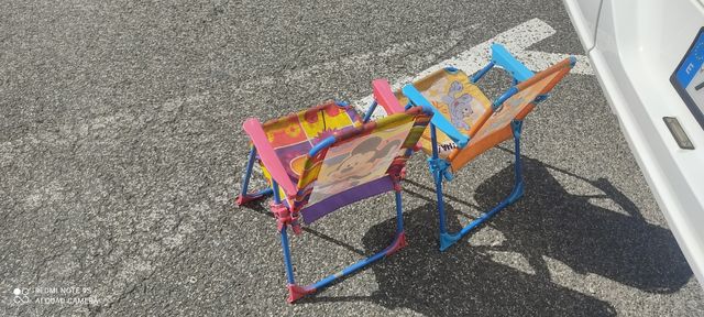 Sillas de campo infantiles.