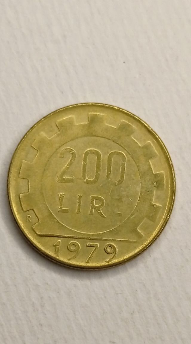 200 Lire 1978 KM#105 y 1979 Monete Italia