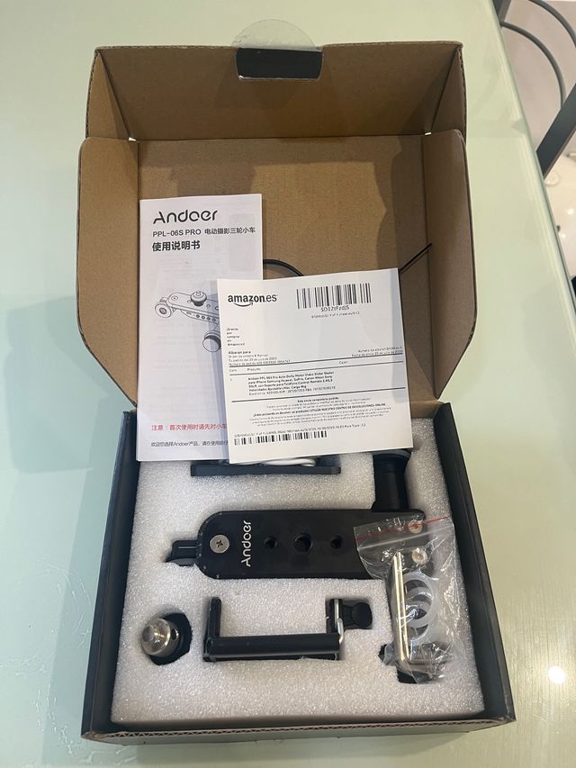 Soporte deslizador cámaras