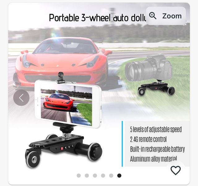 Soporte deslizador cámaras