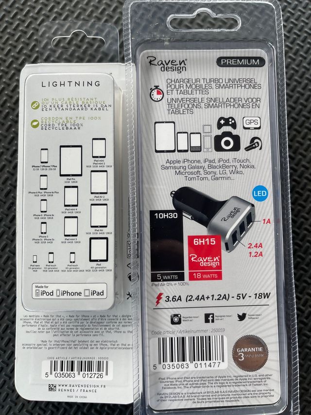 OFERTA Cargador móvil coche iPhone