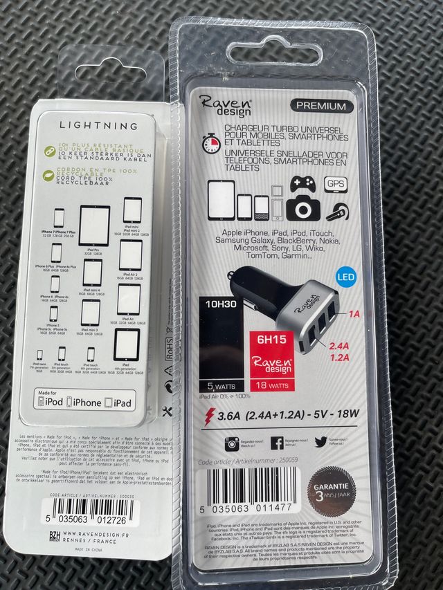 OFERTA Cargador móvil coche iPhone