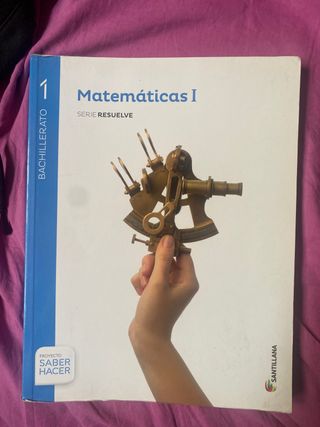 Libro Matematicas 1 Bachillerato Santillana
