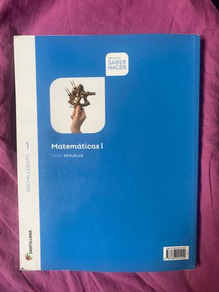 Libro Matematicas 1 Bachillerato Santillana