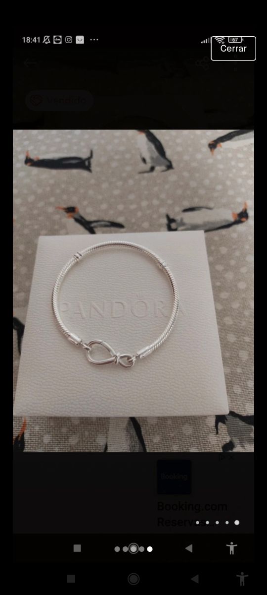 Pulsera Infinito plata nueva