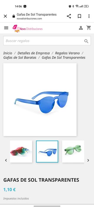 EVENTOS Pack gafas