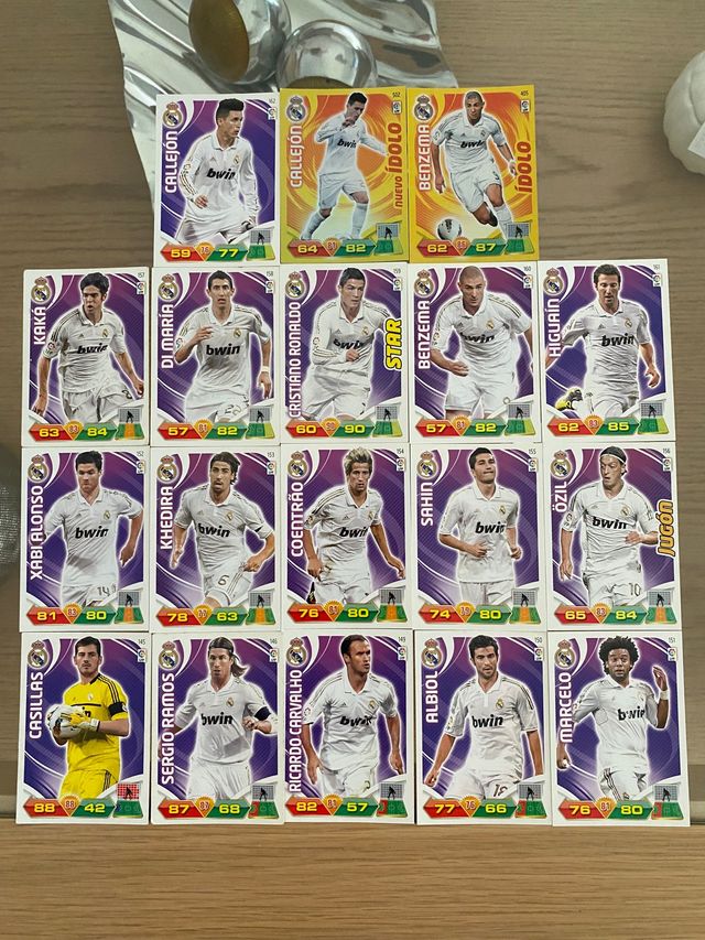 Cromos Adrenalyn colección 2011-2012 Real madrid 