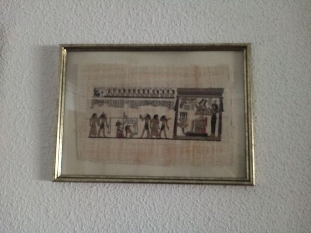 Papiros egipcios enmarcados