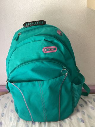 Mochila TOTTO de color verdeagua