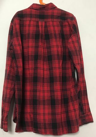 Camisa a cuadros rojos y negros juvenil GAP