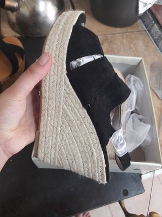 sandalias cuña