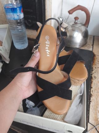 sandalias cuña