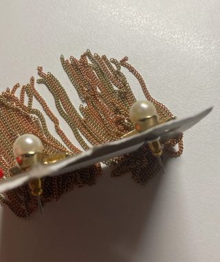 Pendientes largos con perla