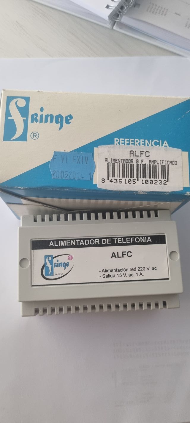 Alimentador 15 V. 1 A. para G.Fónico PGF002 fringe